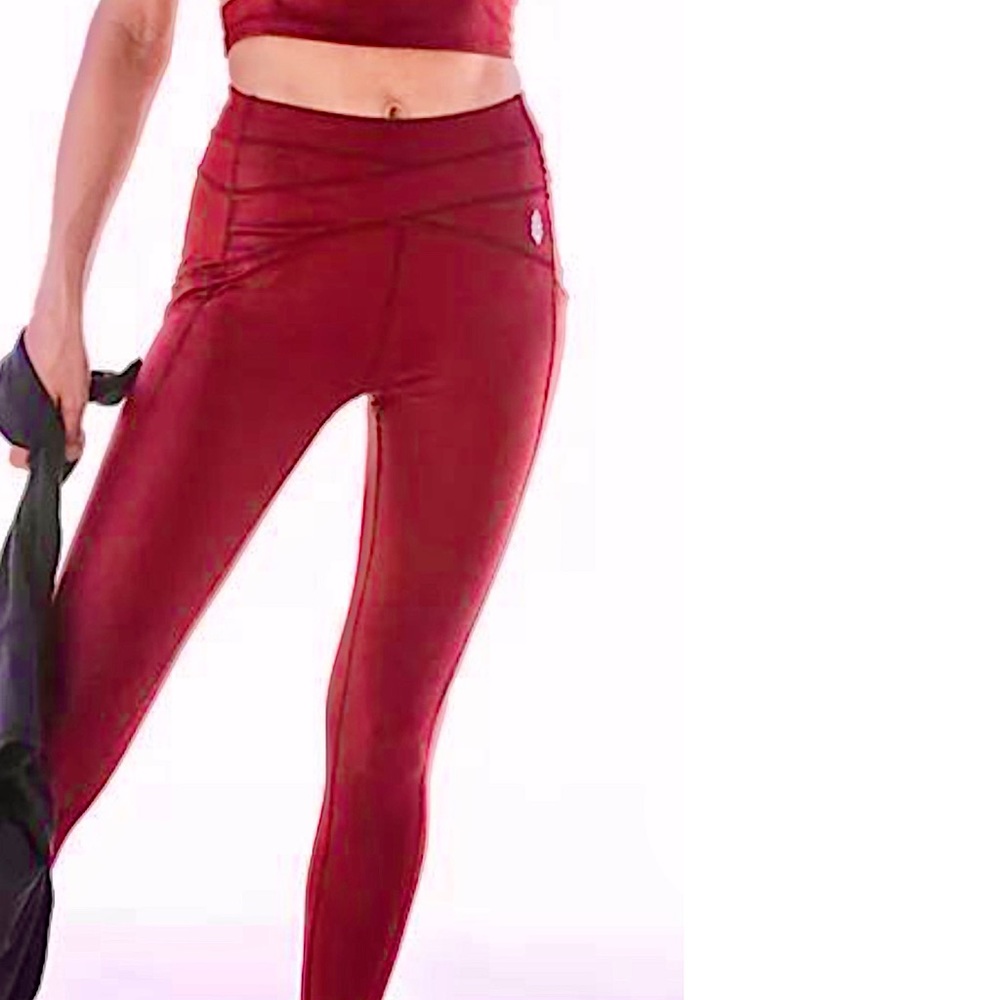 FP Movement In My Orbit Leggings in Cowboy Red. Size Small. NWOT